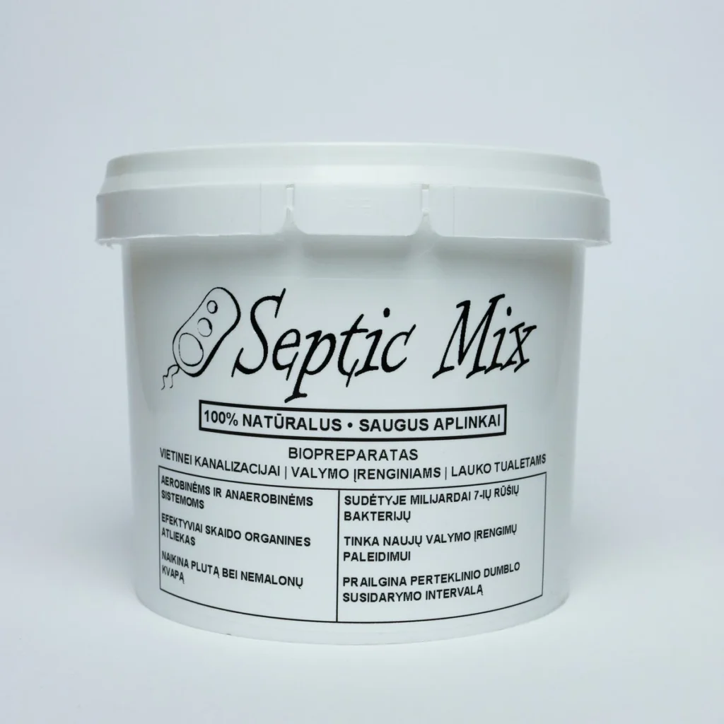 Septic Mix kibiriukas 500g, baltame fone