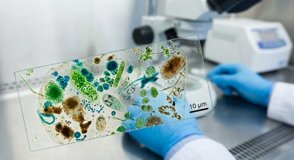 Bakterijos nuotekų valymo įrenginiams pažangiame įrenginyje