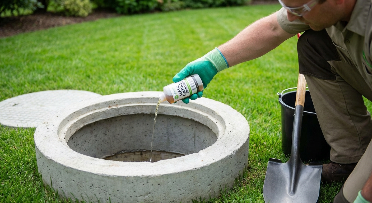 Bakterijų papildymas septike