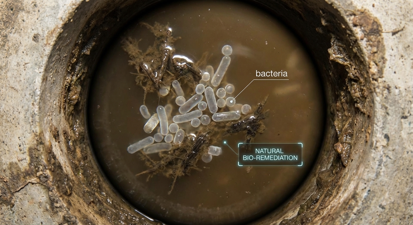 Kanalizacijos bakterijų veikimo procesas natūralioje aplinkoje