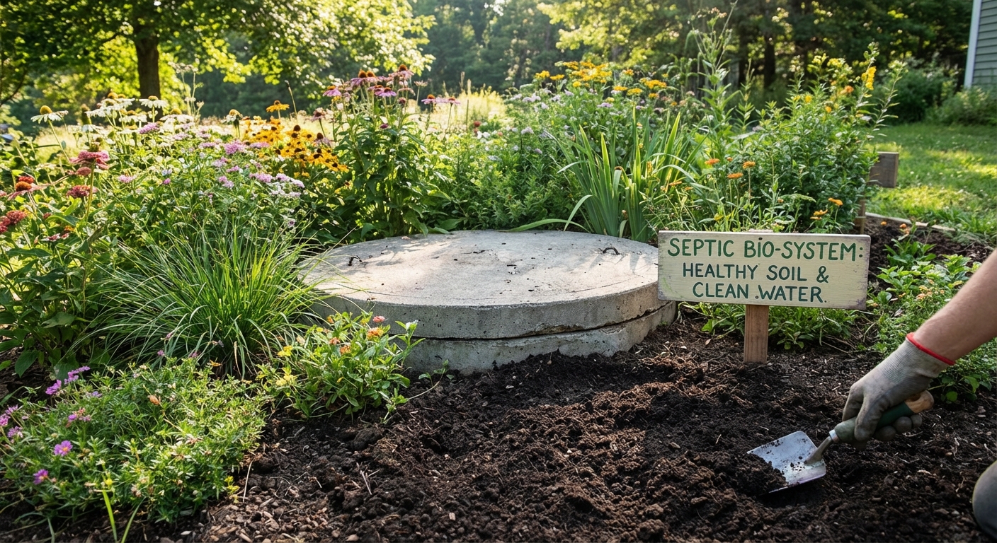 Teigiamas bakterijų poveikis septiko sistemai ir aplinkai