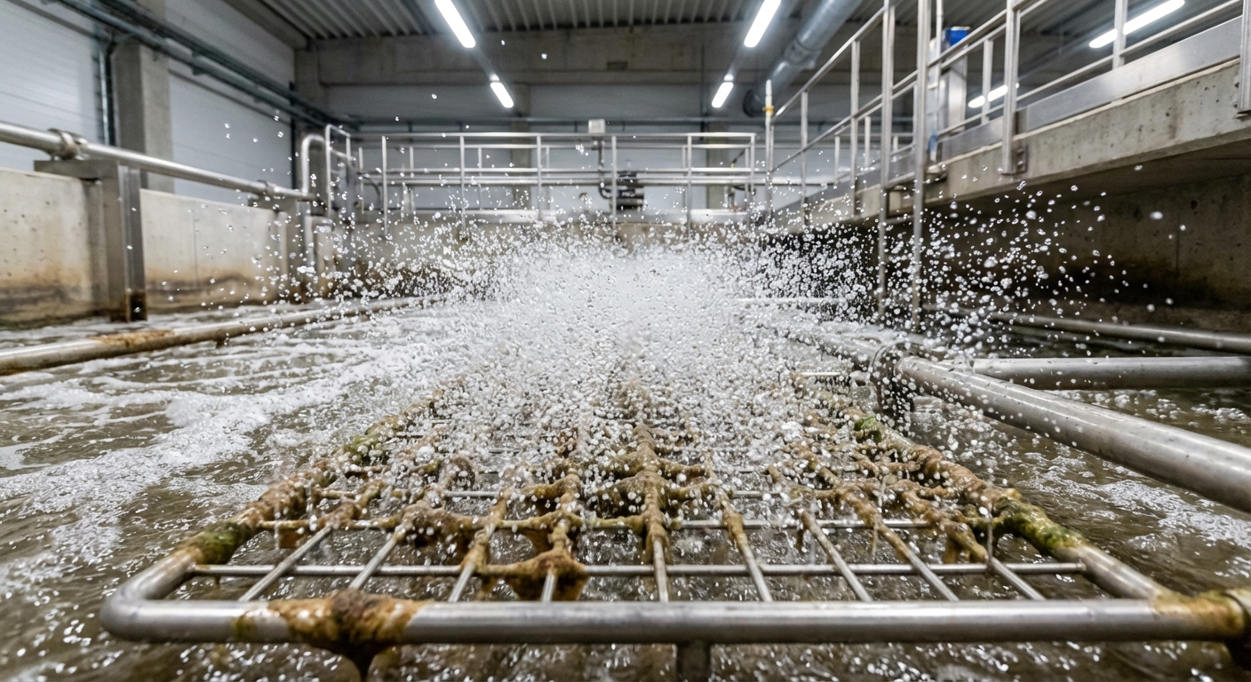 Aeracijos burbuliukai biologiniame nuotek73 valymo tanke